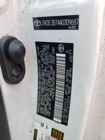 JTKDE3B74A0309687 - 2010 TOYOTA SCION TC Ağ foto 12