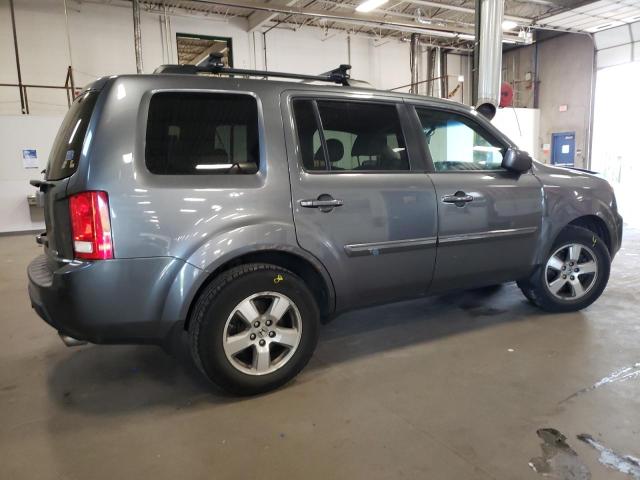 5FNYF4H54BB094736 - 2011 HONDA PILOT EXL GRAY photo 3