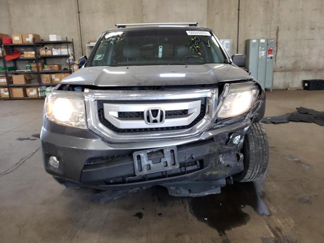 5FNYF4H54BB094736 - 2011 HONDA PILOT EXL GRAY photo 5