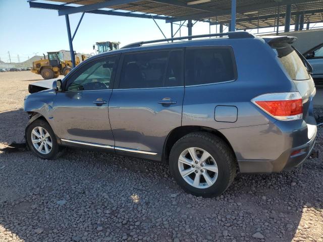 5TDZK3EH4CS052945 - 2012 TOYOTA HIGHLANDER BASE Azul foto 2