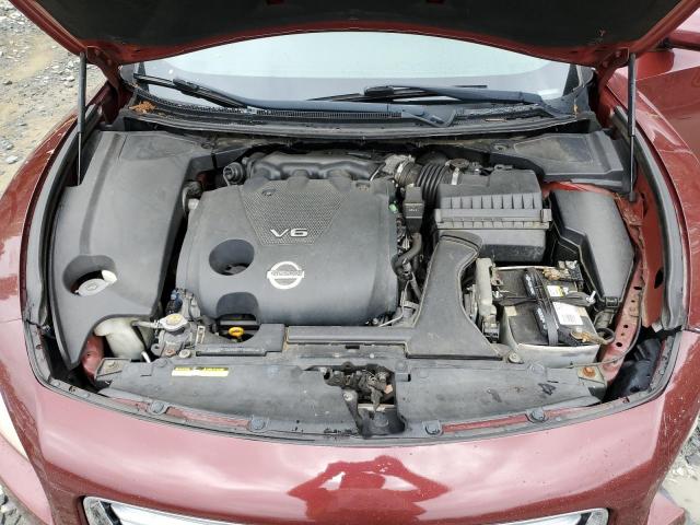 1N4AA5AP8CC820426 - 2012 NISSAN MAXIMA S RED photo 11