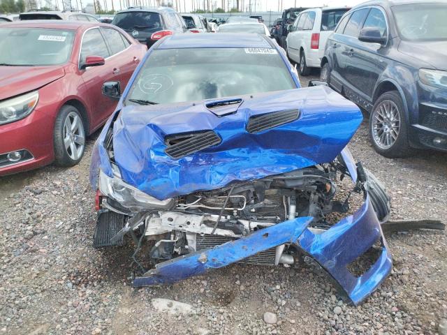 JA32W8FV1BU046617 - 2011 MITSUBISHI LANCER EVOLUTION GSR BLUE photo 5