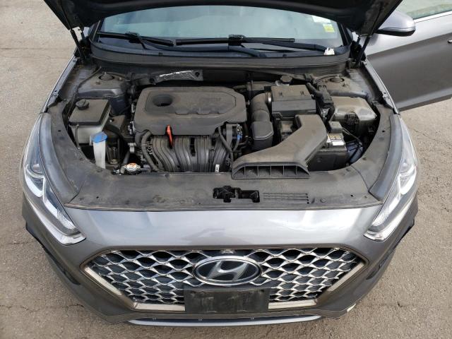 5NPE34AF0KH743805 - 2019 HYUNDAI SONATA LIMITED GRAY photo 11