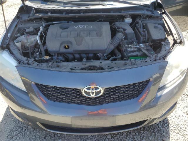 1NXBU4EE3AZ218464 - 2010 TOYOTA COROLLA BASE GRAY photo 11