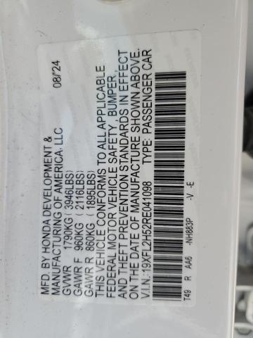19XFL2H52RE041098 - 2024 HONDA CIVIC LX 白色 照片 13