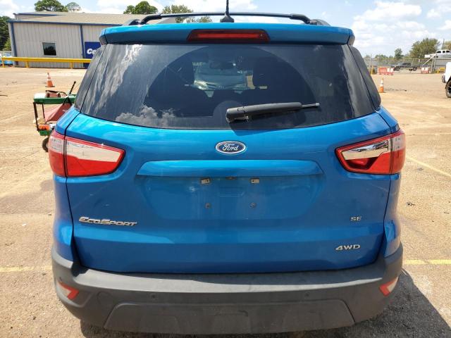 MAJ6S3GL7LC357206 - 2020 FORD ECOSPORT SE BLUE photo 6