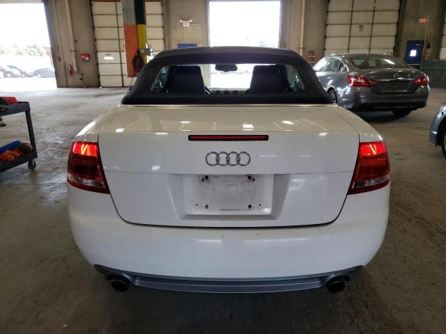 WAUAF48H99K006964 - 2009 AUDI A4 2.0T CABRIOLET WHITE photo 6