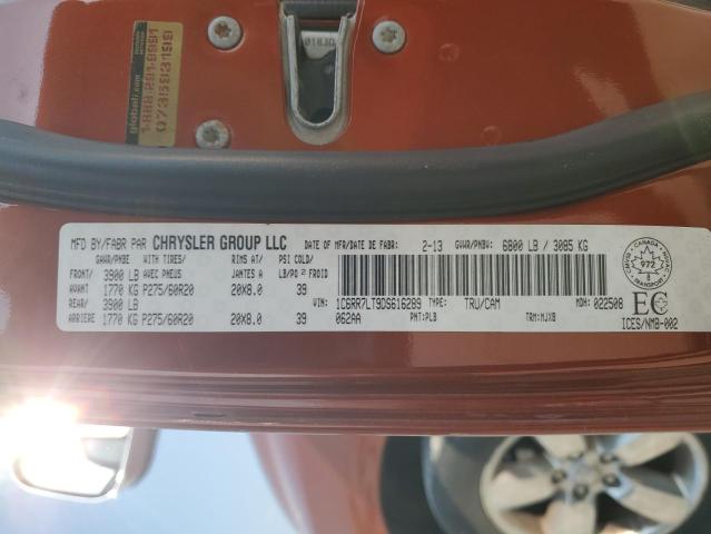 1C6RR7LT9DS616289 - 2013 RAM 1500 SLT Narıncı foto 13