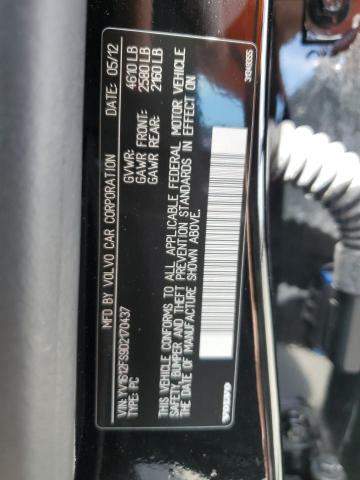 YV1612FS9D2170437 - 2013 VOLVO S60 T5 BLACK photo 12