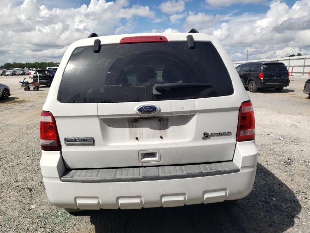 1FMCU5K30AKC79618 - 2010 FORD ESCAPE HYBRID WHITE photo 6