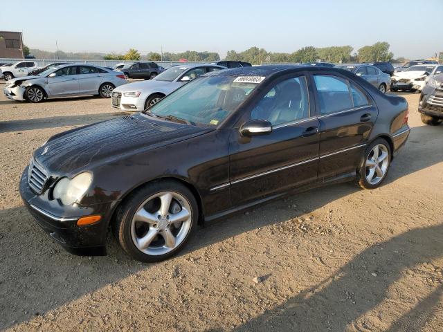 WDBRF40J35A709558 - 2005 MERCEDES-BENZ C 230K SPORT SEDAN BLACK photo 1