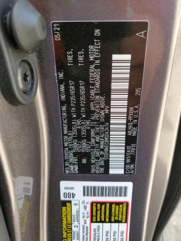 5TDYRKEC6MS043414 - 2021 TOYOTA SIENNA XLE GRAY photo 14