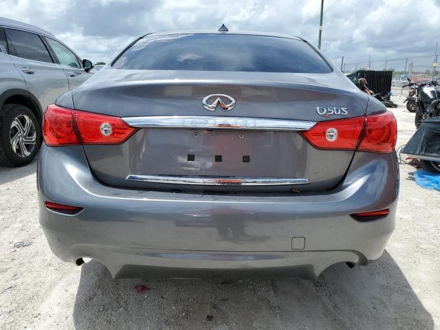 JN1EV7AP9GM300332 - 2016 INFINITI Q50 PREMIUM GRAY photo 6