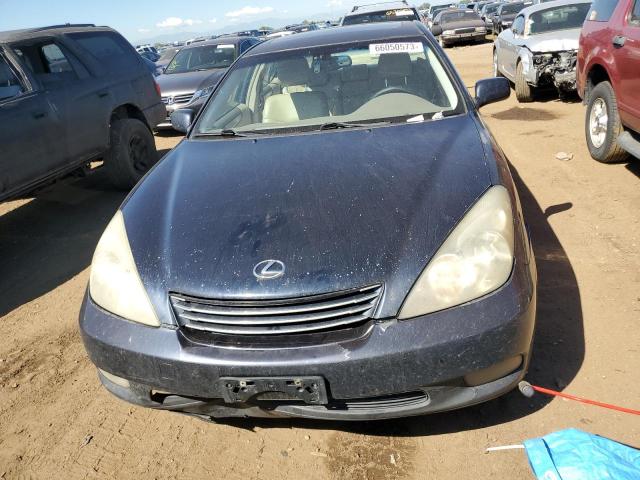 JTHBA30G545052624 - 2004 LEXUS ES 330 BLUE photo 5