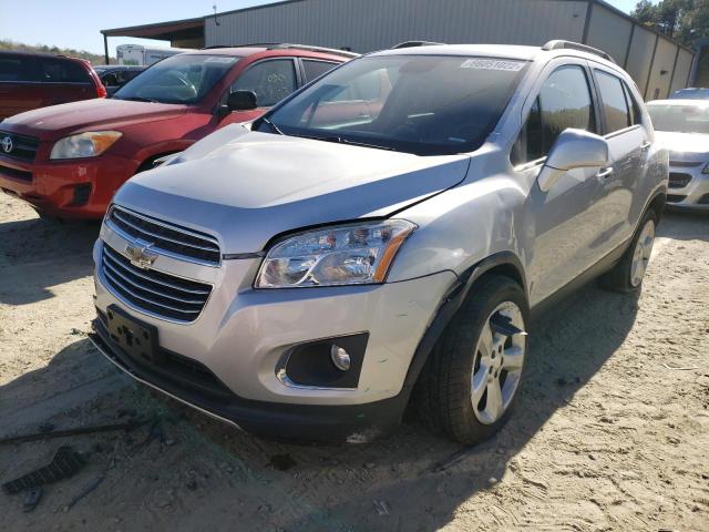 3GNCJRSB8GL262558 - 2016 CHEVROLET TRAX LTZ SILVER photo 2