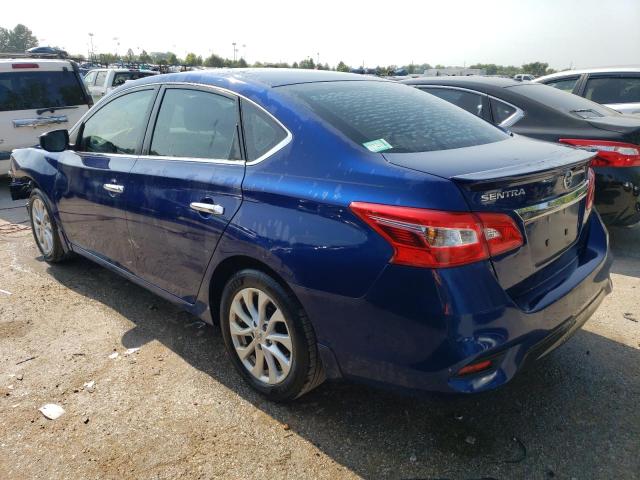 3N1AB7AP6KY226011 - 2019 NISSAN SENTRA S BLUE photo 2