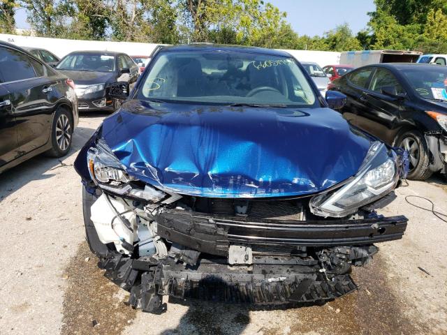 3N1AB7AP6KY226011 - 2019 NISSAN SENTRA S BLUE photo 5