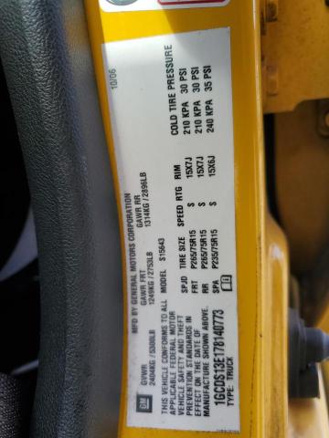 1GCDS13E178140773 - 2007 CHEVROLET COLORADO YELLOW photo 12