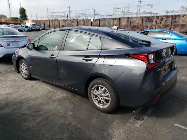 JTDKARFU2L3122057 - 2020 TOYOTA PRIUS L GRAY photo 2