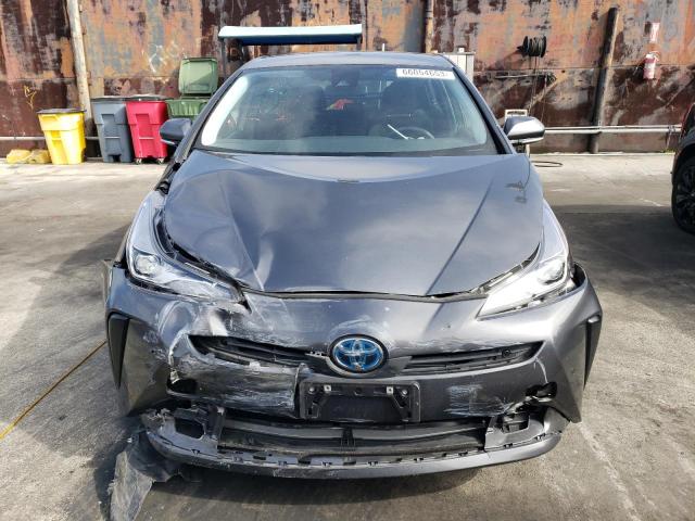 JTDKARFU2L3122057 - 2020 TOYOTA PRIUS L GRAY photo 5