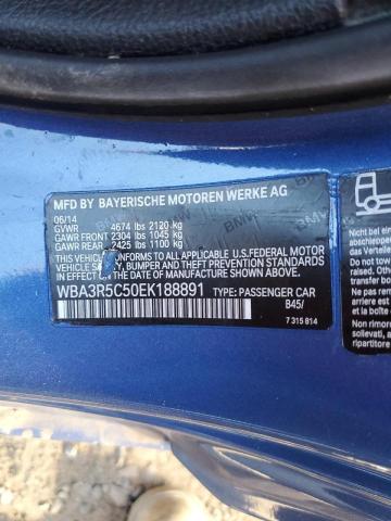 WBA3R5C50EK188891 - 2014 BMW 435 XI BLUE photo 10