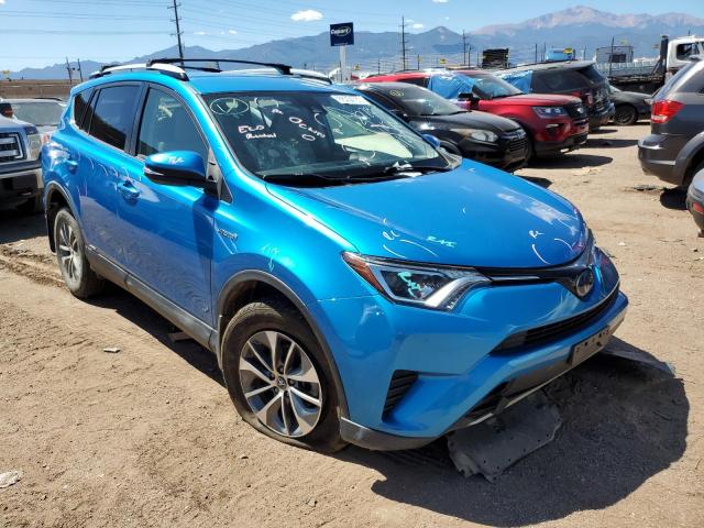 JTMRJREV2JD239895 - 2018 TOYOTA RAV4 HV LE BLUE photo 4