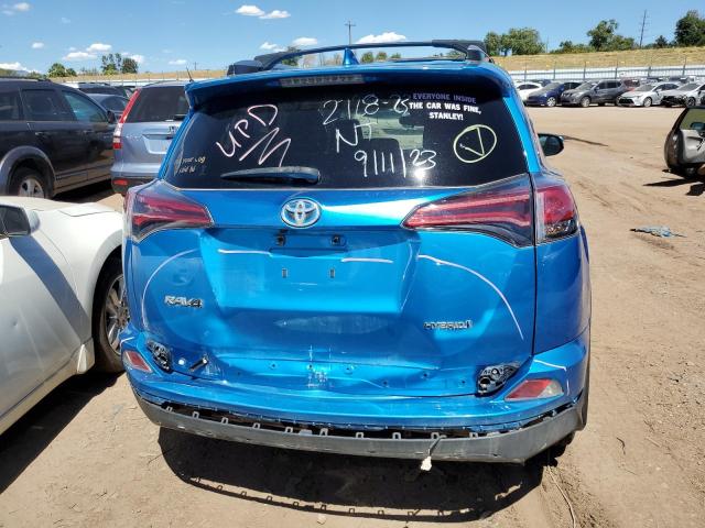 JTMRJREV2JD239895 - 2018 TOYOTA RAV4 HV LE BLUE photo 6