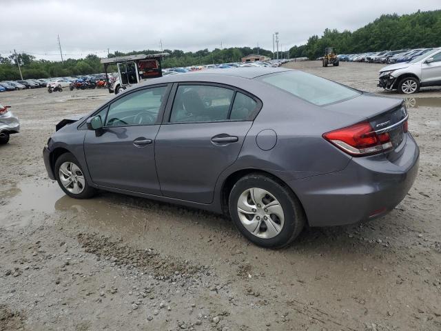 19XFB2E59FE047385 - 2015 HONDA CIVIC LX GRAY photo 2