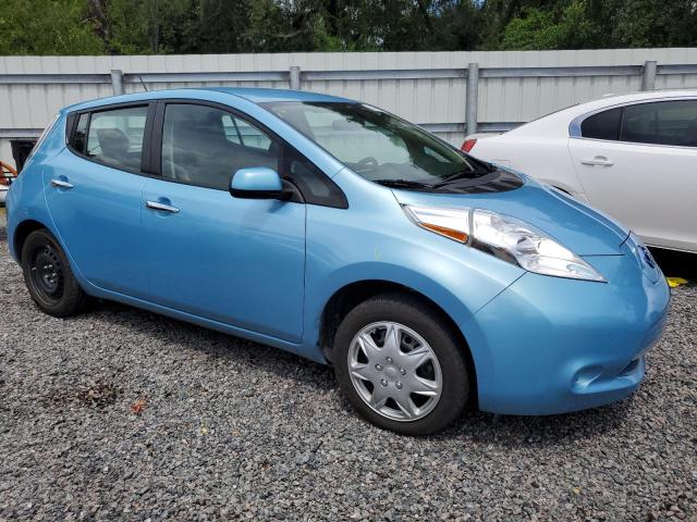 1N4AZ0CP9FC316237 - 2015 NISSAN LEAF S BLUE photo 4