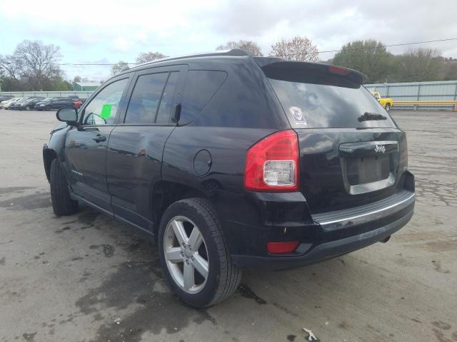 1C4NJCCB7CD718921 - 2012 JEEP COMPASS LIMITED BLACK photo 3