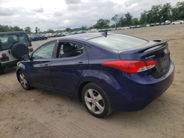 5NPDH4AE5DH273858 - 2013 HYUNDAI ELANTRA GLS BLUE photo 2