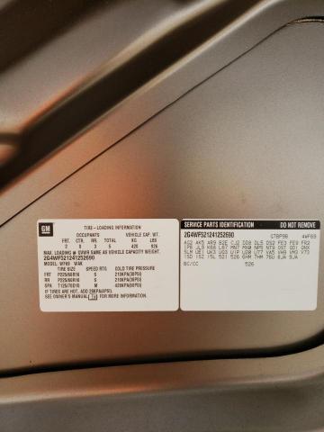 2G4WF521241252690 - 2004 BUICK REGAL GS Сұр фото 12