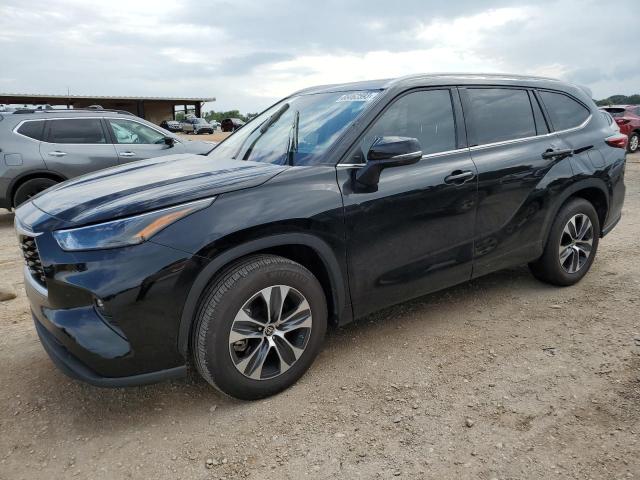 5TDGZRAH9NS555918 - 2022 TOYOTA HIGHLANDER XLE BLACK photo 1