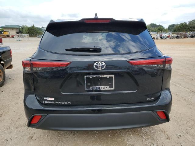5TDGZRAH9NS555918 - 2022 TOYOTA HIGHLANDER XLE BLACK photo 6