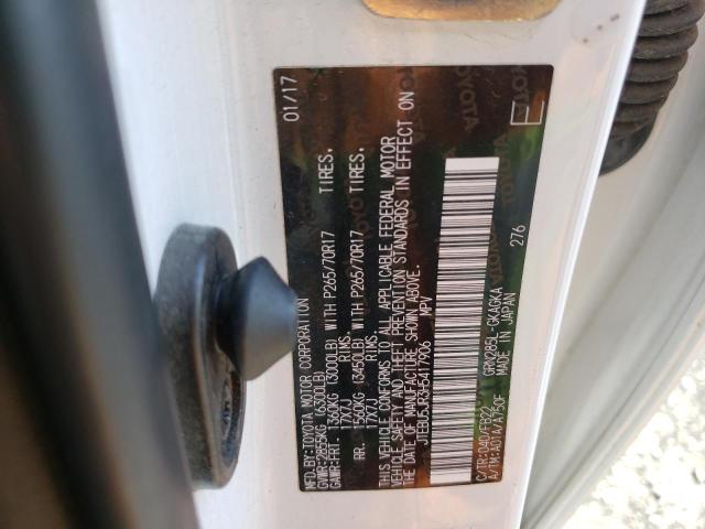 JTEBU5JR3H5417906 - 2017 TOYOTA 4RUNNER SR5/SR5 PREMIUM 白色 照片 14