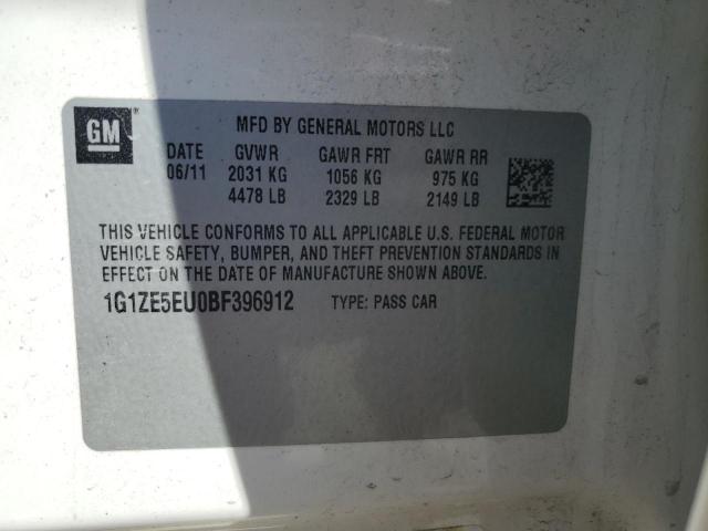 1G1ZE5EU0BF396912 - 2011 CHEVROLET MALIBU LTZ 白色 照片 13