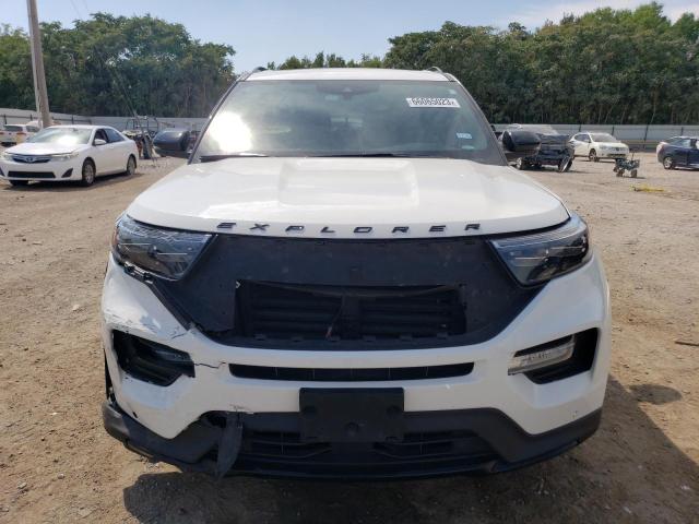 1FM5K8GC0LGB04204 - 2020 FORD EXPLORER ST WHITE photo 5