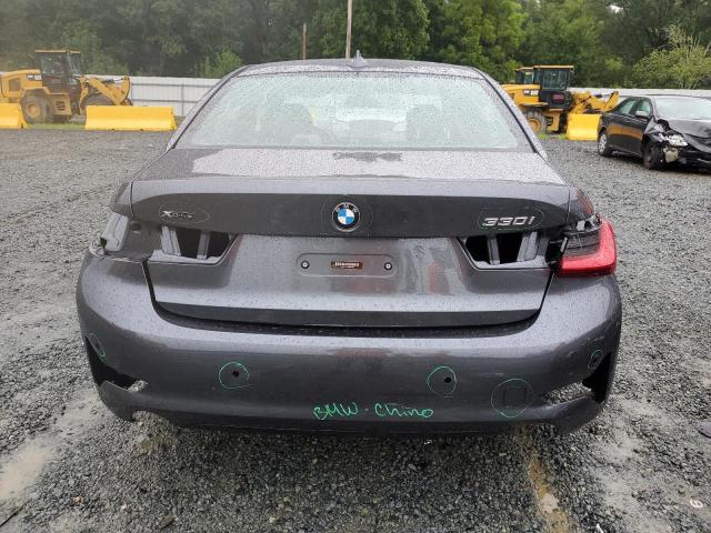 3MW5R7J03L8B08185 - 2020 BMW 330XI GRAY photo 6