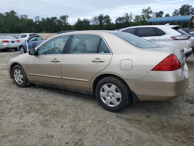 1HGCM56477A157507 - 2007 HONDA ACCORD LX GOLD photo 2