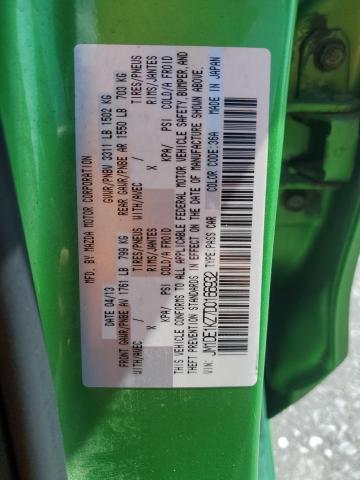 JM1DE1KZ7D0166932 - 2013 MAZDA MAZDA2 绿色 照片 13