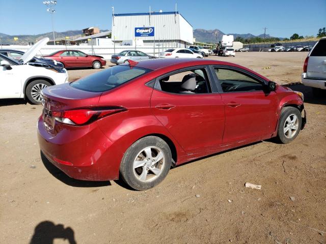 5NPDH4AE8EH545336 - 2014 HYUNDAI ELANTRA SE RED photo 3