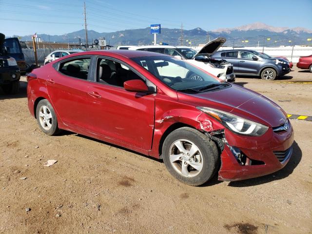 5NPDH4AE8EH545336 - 2014 HYUNDAI ELANTRA SE RED photo 4