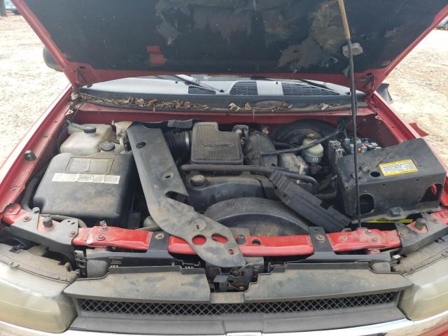 1GNDT13S722390380 - 2002 CHEVROLET TRAILBLAZE RED photo 11