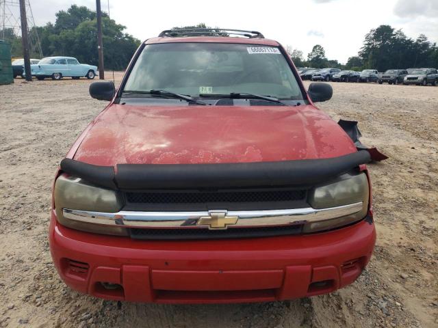 1GNDT13S722390380 - 2002 CHEVROLET TRAILBLAZE RED photo 5