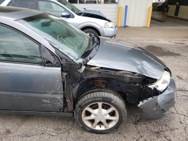 1G8AL52F65Z152260 - 2005 SATURN ION LEVEL 3 GRAY photo 9
