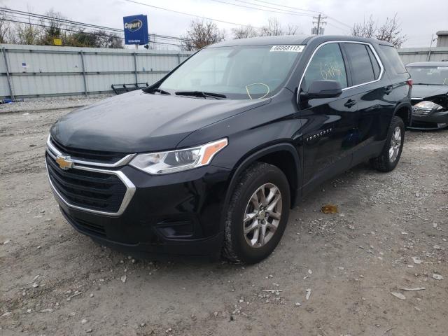 1GNERFKW5LJ213757 - 2020 CHEVROLET TRAVERSE LS BLACK photo 2