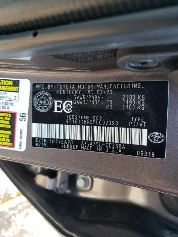 4T1G11BKXPU092393 - 2023 TOYOTA CAMRY SE NIGHT SHADE GRAY photo 13