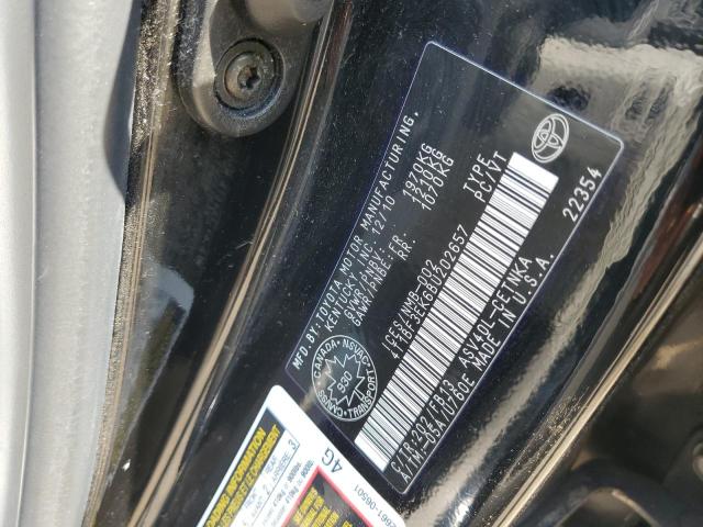 4T1BF3EK6BU202657 - 2011 TOYOTA CAMRY BASE BLACK photo 13