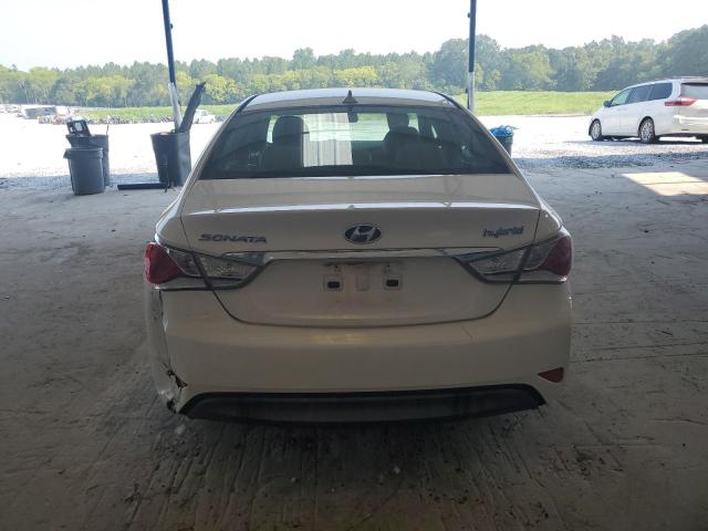 KMHEC4A45CA032751 - 2012 HYUNDAI SONATA HYBRID WHITE photo 6