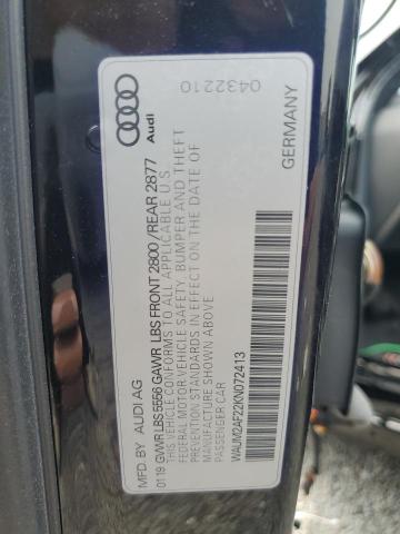 WAUM2AF22KN072413 - 2019 AUDI A6 PRESTIGE Qara foto 12